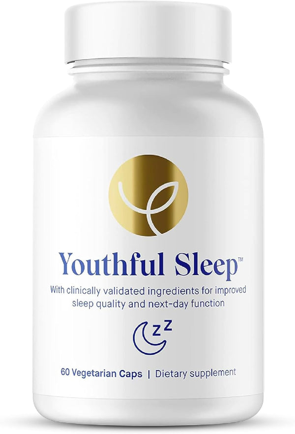 Youthful Sleep | Natural Sleep Support, No Melatonin, Supports Deep Rest and Improved Next-Day Function, Safe for Daily Use | 60 Capsules (1-Month