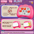 Quick Push Game?Pop Game Fidget Toys, Fast Push Bubble Game, Handheld Puzzle Game Sensory Toys ?Light up Push Pop Game for Kids 3-12 Girls and