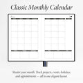 Daily Planner, Calendar & Life Organizer to Improve Time-Management, Productivity & Happiness | Vegan Leather Hardcover Notebook with Blank Dates,