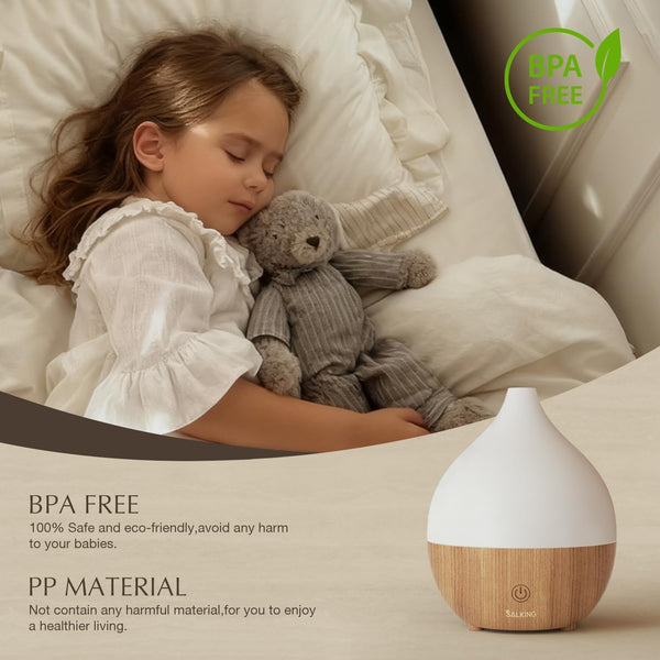 SALKING Essential Oil Diffuser, 100Ml Small Aromatherapy Diffuser with Auto Shut-Off Function, Ultrasonic Diffusers for Essential Oils, Cool Mist