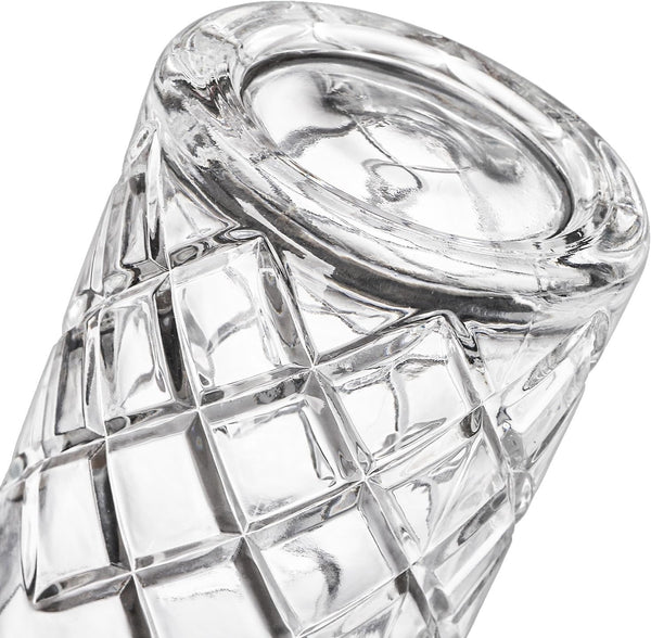 Tebery Seamless Crystal Cocktail Mixing Glass for Stirring Drinks, 16Oz Thick Bottom Bar Mixing Pitcher, Stirring Glass Drink Maker for Bar,