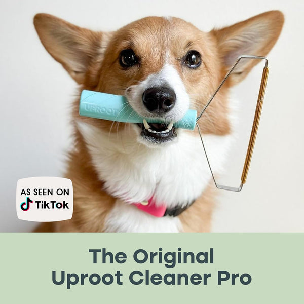 Uproot Cleaner Pro Pet Hair Removal Tool - Special Dog Hair Remover Multi Fabric Edge and Carpet Rake by Uproot Clean - Cat Fur Remover for Couch,