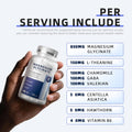 Magnesium Glycinate Supplement with L-Theanine, Chamomile & GABA â Supports Sleep, Calmness, Muscle Relaxation for Men & Women â Vegan,