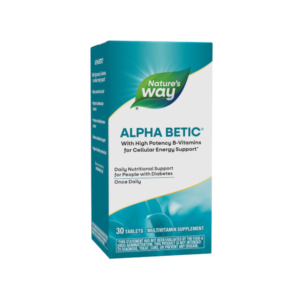 Nature'S Way Alpha Betic, Diabetic Multivitamin for Daily Nutritional Support, with B-Vitamins for Energy Metabolism Support*, Alpha Lipoic Acid,