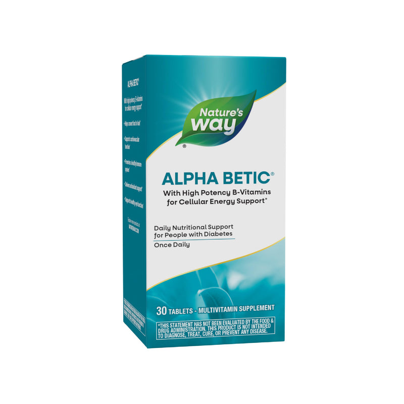 Nature'S Way Alpha Betic, Diabetic Multivitamin for Daily Nutritional Support, with B-Vitamins for Energy Metabolism Support*, Alpha Lipoic Acid,