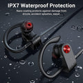 Bluetooth Headphones, Bluetooth 5.3 IPX7 Waterproof Wireless Sports Earbuds for Workout Gym, 16 Hrs Playtime Running Headphones with Noise