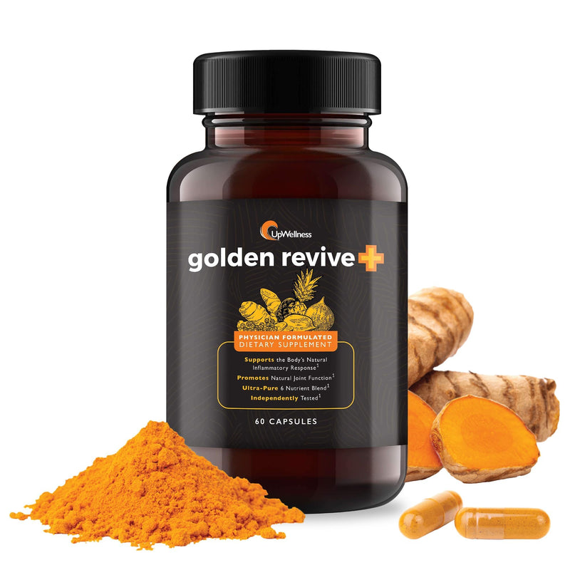 Golden Revive + Joint Support Supplement Featuring Turmeric with Black Pepper, Quercetin, and Magnesium- Turmeric Black Pepper Supplement - 6
