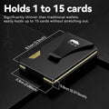 Card Wallet for Men Slim Minimalist: Metal Wallet with Money Clip - Thin Wallet for Men - Front Pocket Credit Card Holder Wallets for Men Gift