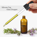 4 Pack, 100Ml Dropper Bottles with 2Pcs Glass Pipettes(1Ml) - Essential Oils Bottles for Health, Personal Care & Beauty - 3.4Oz Thick Dark Amber