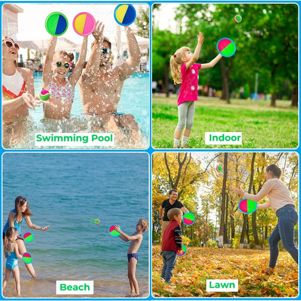 Toss and Catch Ball Set | Toss and Catch Sports Game Set - Upgraded Version 8inch Toy Paddle Catch Toy for Gift Kids/Adults/Family/Backyard Beach