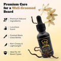 Grey Beard'S Grooming Lounge - Wild Vanilla Beard Oil for Men -Eliminates Itch & Dandruff - Deep Conditioning with Jojoba, Argan & Grapeseed Oils