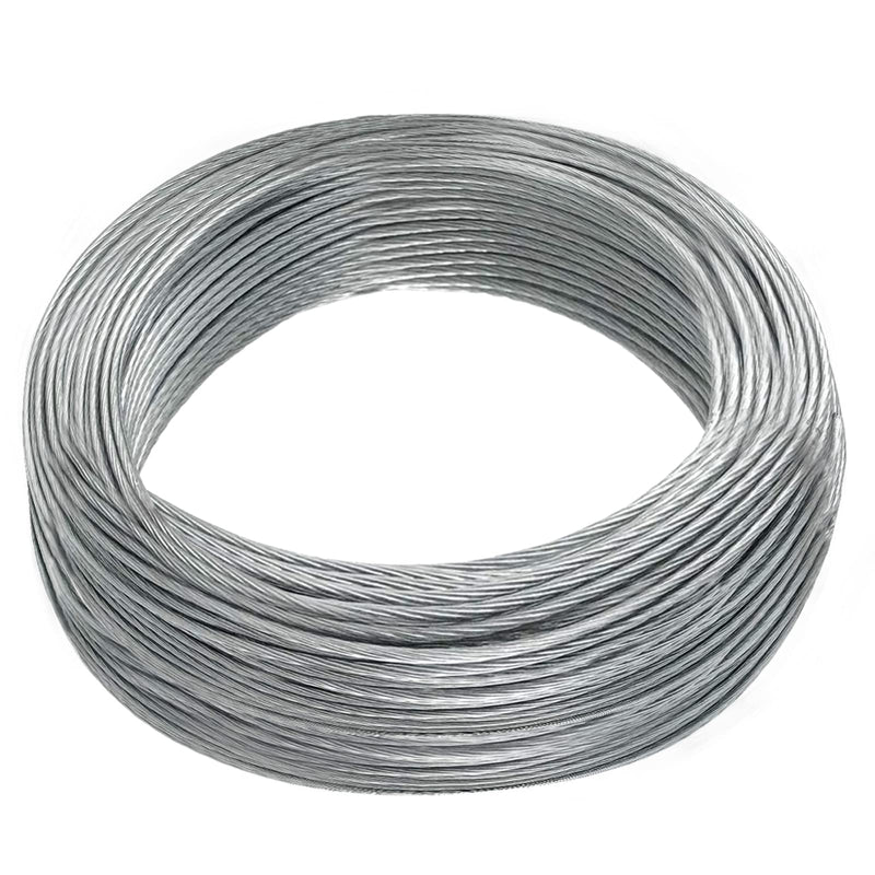 Vinyl Coated Picture Hanging Wire #4 100-Feet Braided Picture Wire Heavy,Supports up to 50Lbs for Photo Frame Picture,Artwork,Mirror Hanging(1.5Mm