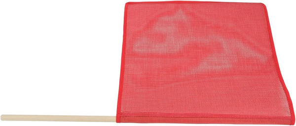 Mytee Products Red Safety Flags for Trucks with Dowel, DOT Compliant - 18 Inch X 18 Inch High Visibility Vinyl Mesh Warning Flags, 4 Pack