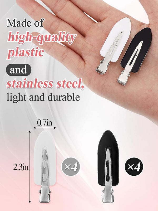 8Pcs No Bend No Crease Hair Clips - Styling Duck Bill Clips Alligator Hair Barrettes for Styling Sectioning Small Gifts for Women Girl Salon