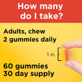 Nature Made Extra Strength Dosage Vitamin C 500 Mg per Serving, Dietary Supplement for Immune Support, 60 Gummies, 30 Day Supply