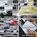 Livebor Peel and Stick Kitchen Wallpaper Backsplash Wall Paper for Kitchen 11.8Inch X 78.7Inch Backsplash Tiles Wallpaper Peel and Stick