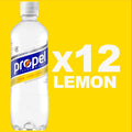 Propel, Lemon, Zero Calorie Sports Drinking Water with Electrolytes and Vitamins C&E, 16.9 Ounce Bottles (Pack of 12), 16.9 Fl Oz (Pack of 12)