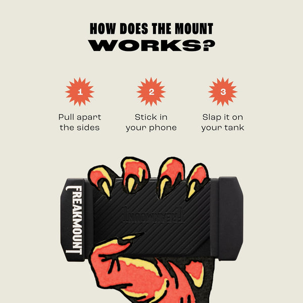 FREAKMOUNT Magnetic Motorcycle Phone Mount - Compatible with Harley Davidson - Premium Billet Aluminum Holder for Gas Tank, High-Speed Magnet