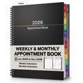 Dunwell Large Appointment Book 2025-2026 (Colorful), July 2025 - June 2026, 8.5 X 11 Appointment Planner 15 Minute Increments, Schedule Book with