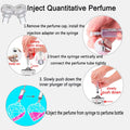 MUB 10Ml Perfume Refill Pump Tools, Perfume Decanter Kit Dispenser with Adapter Tools for Perfumes Transfer, Plastic Perfume Extractor Syringe