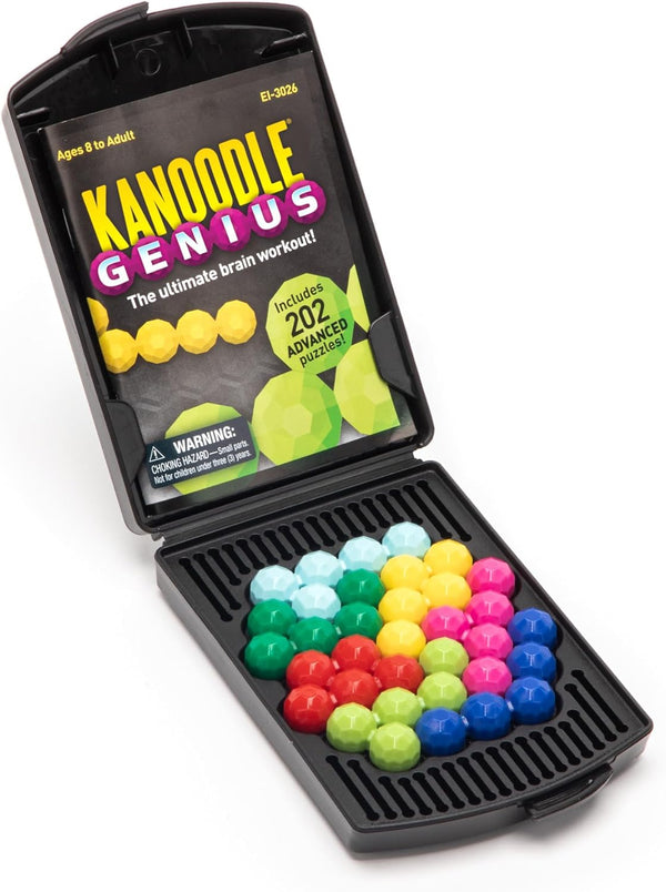 Educational Insights Kanoodle Genius 3-D Puzzle Brain Teaser Game for Adults, Teens & Kids, over 200 Challenges, Easter Basket Stuffers for Kids,