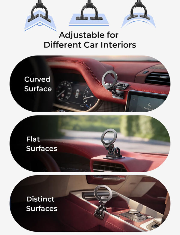 LISEN for Magsafe Car Mount [95% Increase Magnetism] Magnetic Phone Holders for Your Car,Car Accessories for Men Women Truck 360 Dashboard Vent