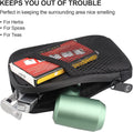 FIREDOG Smell Proof Pouch Bags for Travel Storage Black