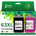 TEINO Remanufactured 63XL Ink Cartridge Replacement for HP Officejet 3830 4650 5255 5258 4655 4652 3833 Envy 4520 4512 Deskjet 1112 3630, Black,