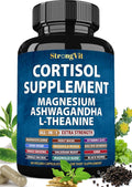 Cortisol Supplements for Women and Men with Magnesium, Ashwagandha & L-Theanine. High Cortisol Reducer, Manager, Detox, Lower and Control. Sleep