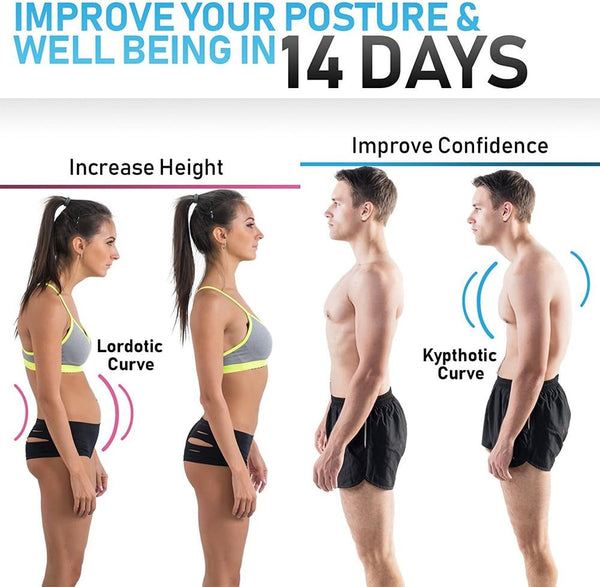 Thoracic Back Brace Posture Corrector- Magnetic Lumbar Back Support Belt-Back Pain Relief, Improve Thoracic Kyphosis, for Lower and Upper Back