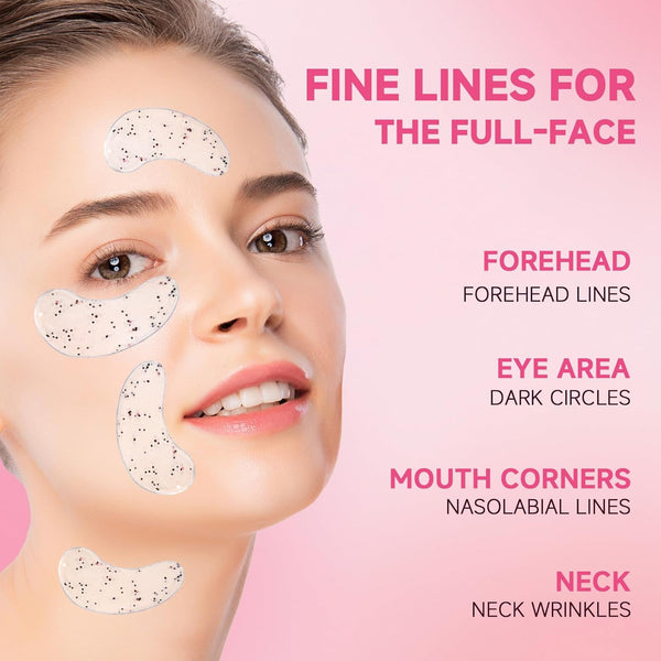 POSTA 20Pairs/40Pcs Collagen under Eye Patches, Glitter under Eye Mask for Dark Circles and Puffiness, Hydrating Eye Skincare Reduce Wrinkles and