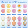 Bath Bombs 20 PCS Set, Organic Bath Bombs with Natural and Safe Essential Oil, Handmade Rich Bubble for Skin Moisturizing, Present for Her/Him,