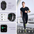 IOWODO Smart Watch for Men Women - 1.85''HD Screen with Make and Answer Calls, with AI Voice Assistant, Spo2/Heart Rate/Sleep Monitor, 100+ Sports