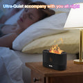 Colorful Flame Air Aroma Diffuser Humidifier, Upgraded 7 Flame Colors Noiseless Essential Oil Diffuser for Home,Office,Yoga with Auto-Off