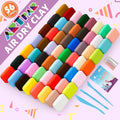 Air Dry Clay Kit,56 Colors Modeling Magic Clay for Kids,DIY Classroom Bulk Starter Sculpting Kit, Soft & Ultra Light, Art and Crafts Party Favors