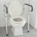 Mckesson Toilet Safety Frame and Rail, Aluminum, Adjustable, 300 Lbs Weight Capacity, 1 Count