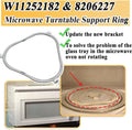 W11252182 8206227 Microwave Glass Turntable Support Ring Replacement, Replaces AP6799974 W10435114 PS12584163 W10654906