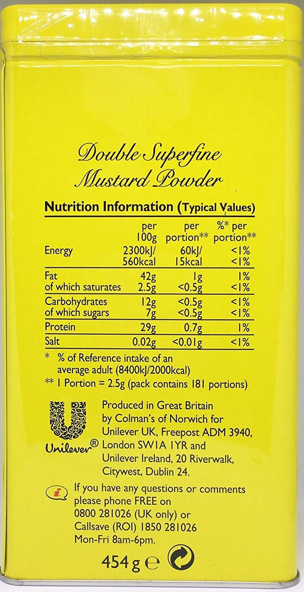 Colman'S Dry Mustard Powder, 16 Ounce