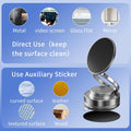 Vacuum Magnetic Phone Holder One-Handed Operation Foldable Adjustable Magnetic Phone Holder 360Â°Rotation for Car/Bathroom/Gym/Kitchen Multi-Scene