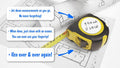 CYCLOPS Erasable Scratch Pads for Tape Measure, Construction, Woodworking Tool - 5 Pads - Write Measurements & Notes - Great Stocking Stuffer,