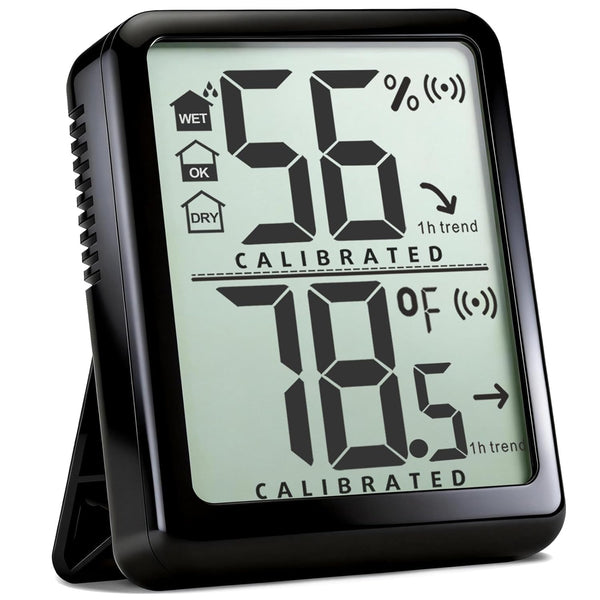 Antonki Room Thermometer Small Hygrometer Indoor Humidity Monitor Sensor, Digital Temperature and Humidity Meter Gauge for Home, Baby Nursery,
