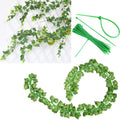 Comtelek 252 FT Artificial Ivy 36 Pack Ivy Vine Garland Ivy Leaves Greenery Garlands Clip Hanging Fake Leaf Plants Faux Green Flowers Decor Home