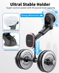 Apps2Car Magnetic Phone Mount, Dashboard Windshield Suction Cup Car Phone Holder Phone Mount with 6 Strong Magnets, Adjustable Telescopic Arm,