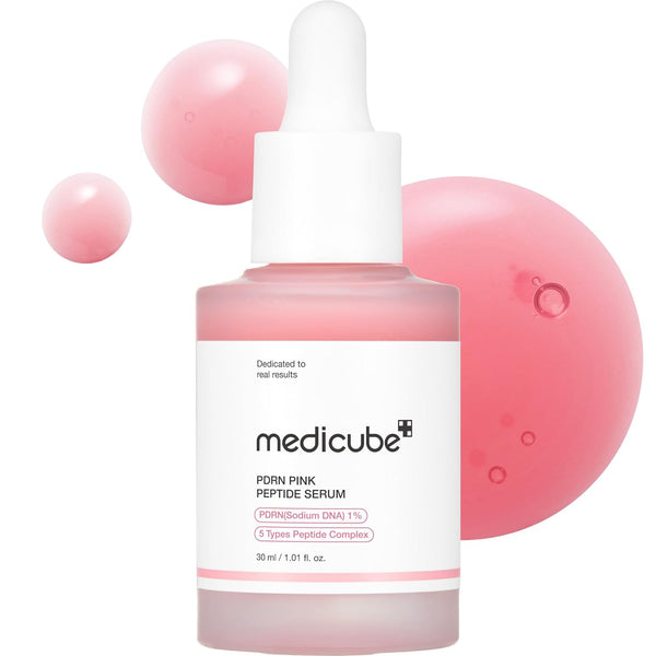 Medicube Salmon DNA PDRN Pink Peptide Serum, Pink Glow Serum, Peptide, Niacinamide, Hydrating & Moisturizing & Firming, Uneven Skin Tone, Korean