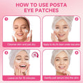 POSTA 20Pairs/40Pcs Collagen under Eye Patches, Glitter under Eye Mask for Dark Circles and Puffiness, Hydrating Eye Skincare Reduce Wrinkles and