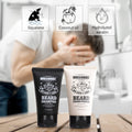 Rinse & Robust Beard Wash, Fathers Day Dad Gift, Beard Conditioner, Beard Oil, Beard Balm Gift Set - Sandalwood Fragrance, Natural, Gluten Free