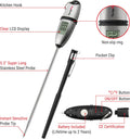 Thermopro TP02S Digital Food Thermometer for Cooking Bread Baking Sourdough Liquids, Meat Thermometer Digital with Super Long Probe for Grill
