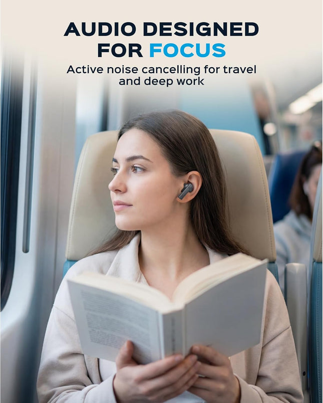 TREBLAB X8 True Wireless Earbuds - Active Noise Cancelling, Bluetooth 5.4, IPX5 Waterproof, 40H Playtime, Dual ENC Mics,