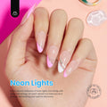 Beetles Neon Gel Nail Polish Set, Bright Rainbow Collection 6 Colors Hot Pink Blue Yellow Green Soak off UV LED Neon Gel Nail Polish Kit Gift for
