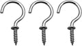 30 Pcs (304) Stainless Steel Screw Ceiling Hooks 1 Inch Cup Hook Screw-In Light Hooks